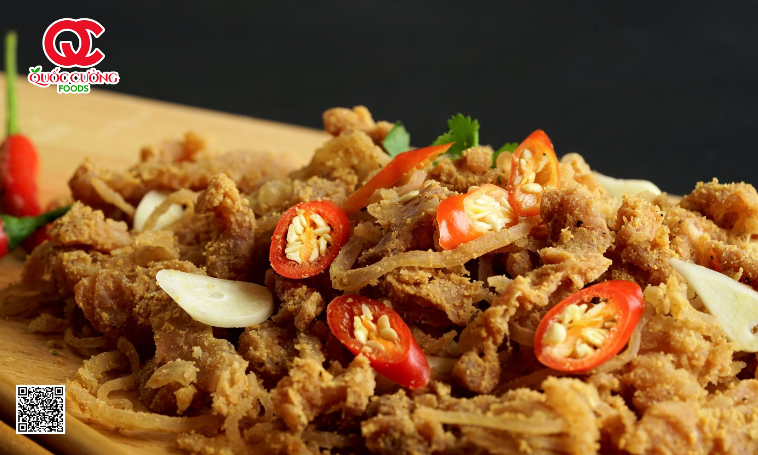 thịt chua vị tỏi ớt