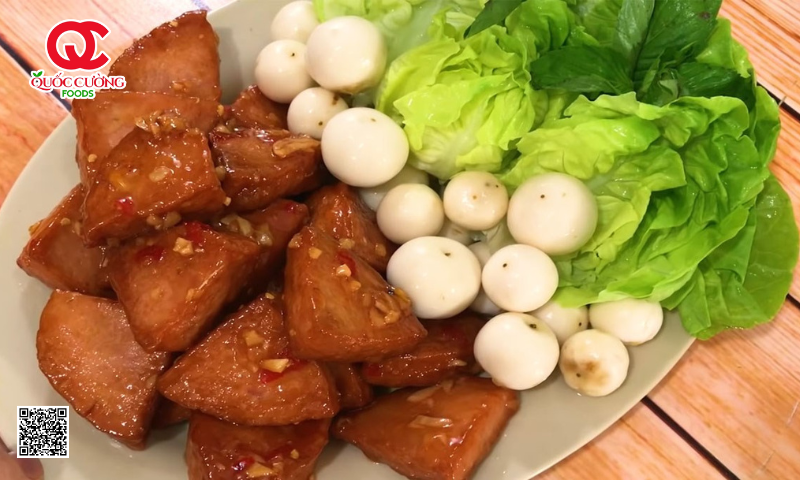 Chả lụa chiên