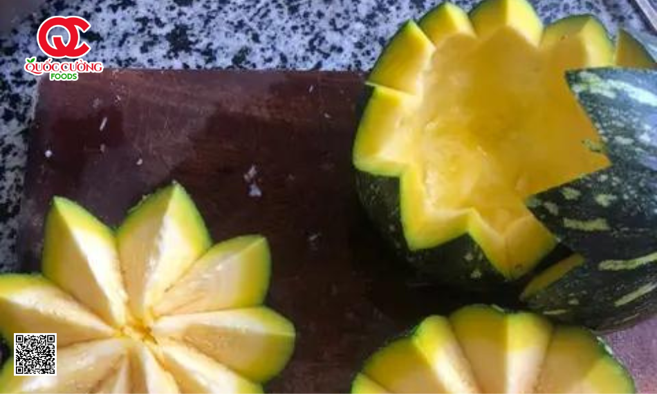 Bí Đỏ Non Nướng Phô Mai Và Thịt Xông Khói